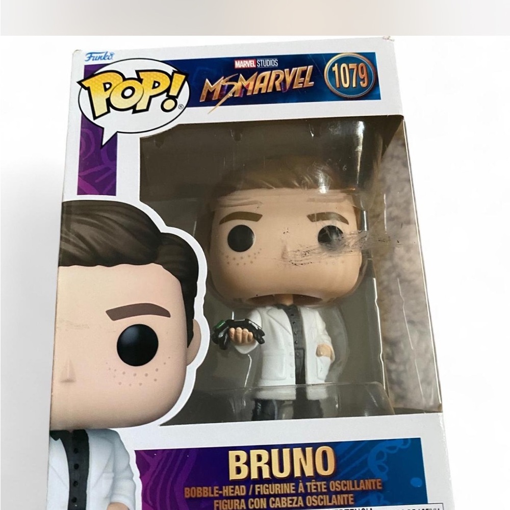 Funko Pop! Marvel Bruno Figure with White and Black Outfit